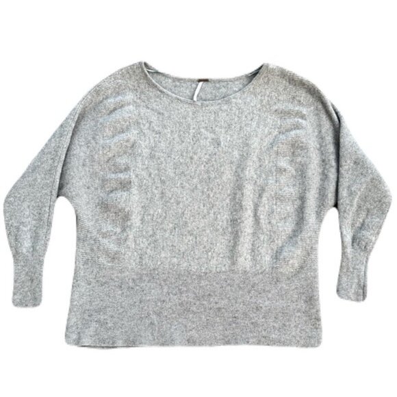 Free People Small Gray Cashmere Sweater - Picture 1 of 10